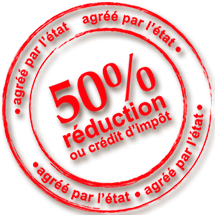 reduction de 50% ou crédits d'impots